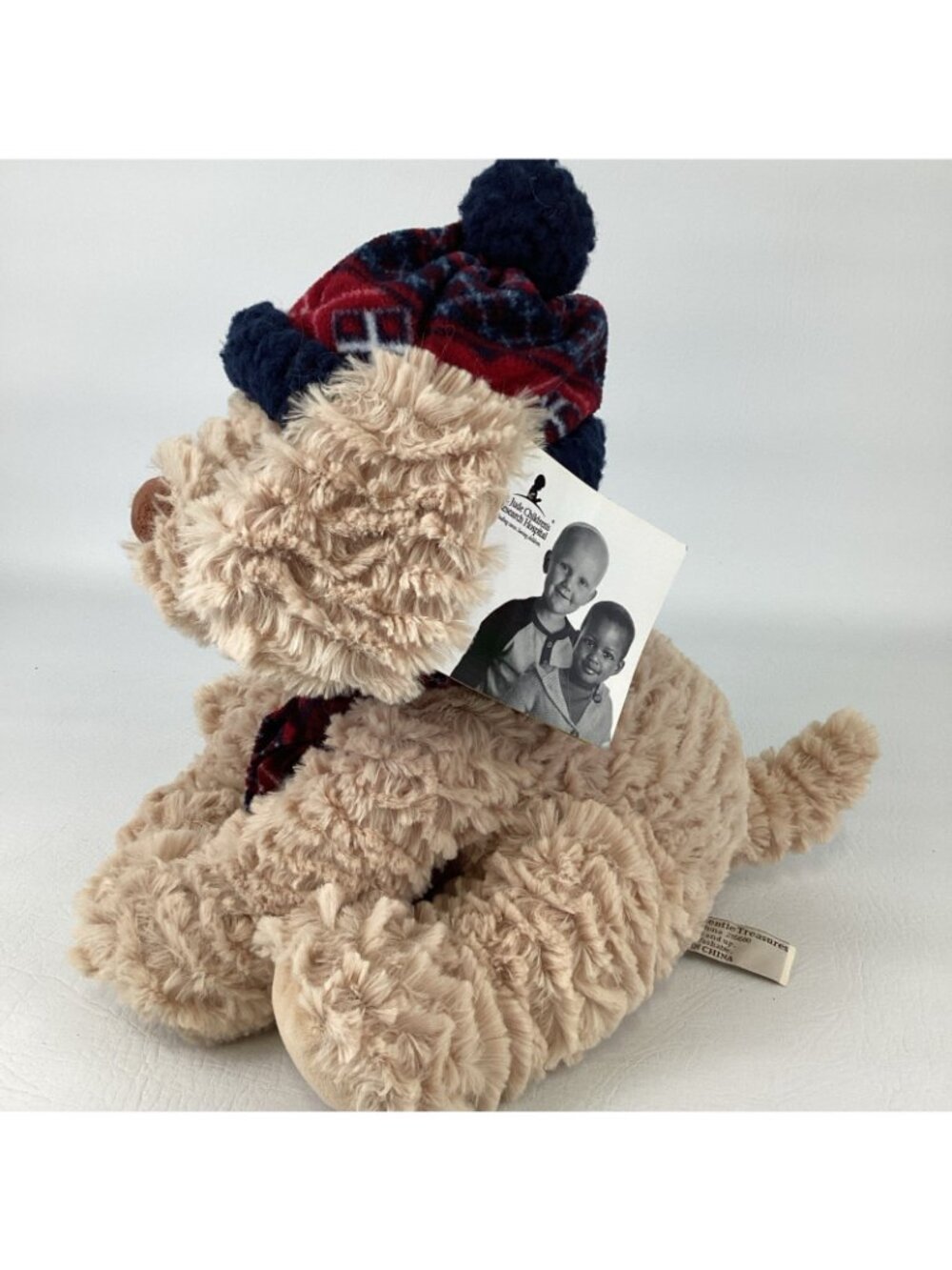 Gentle Treasures Kobie Winter Puppy Dog 12" Plush Stuffed Animal Toy St Jude TAG - Picture 2 of 6